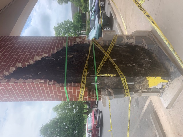 Brick Column Before